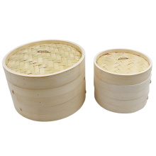 Оптовая торговля китайскими клецками бамбуковая корзина для пароварки 2-х уровневая корзина для продуктов